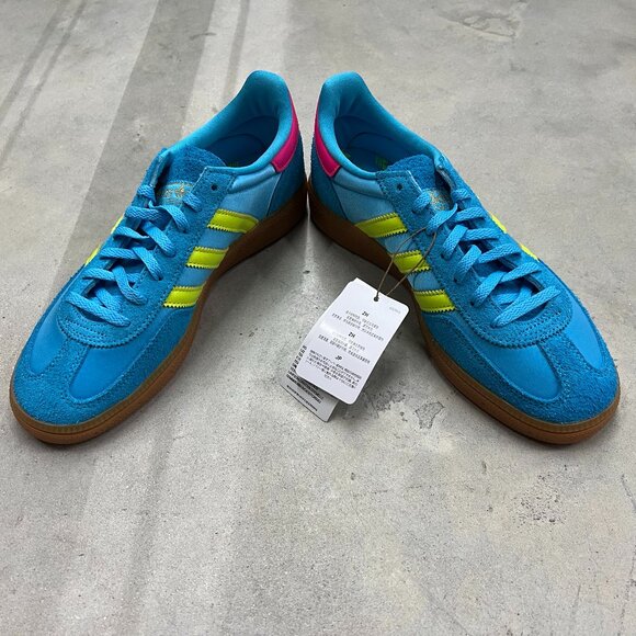 Adidas Handball Spezial Wmn's Sky Rush Solar Yellow Lucid Pink JH5658 - New - Picture 5 of 6